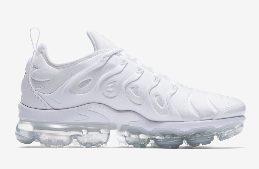 Nike Vapor Air Max Plus 'Triple White' 924453 100 size 7.5 - 924453_100