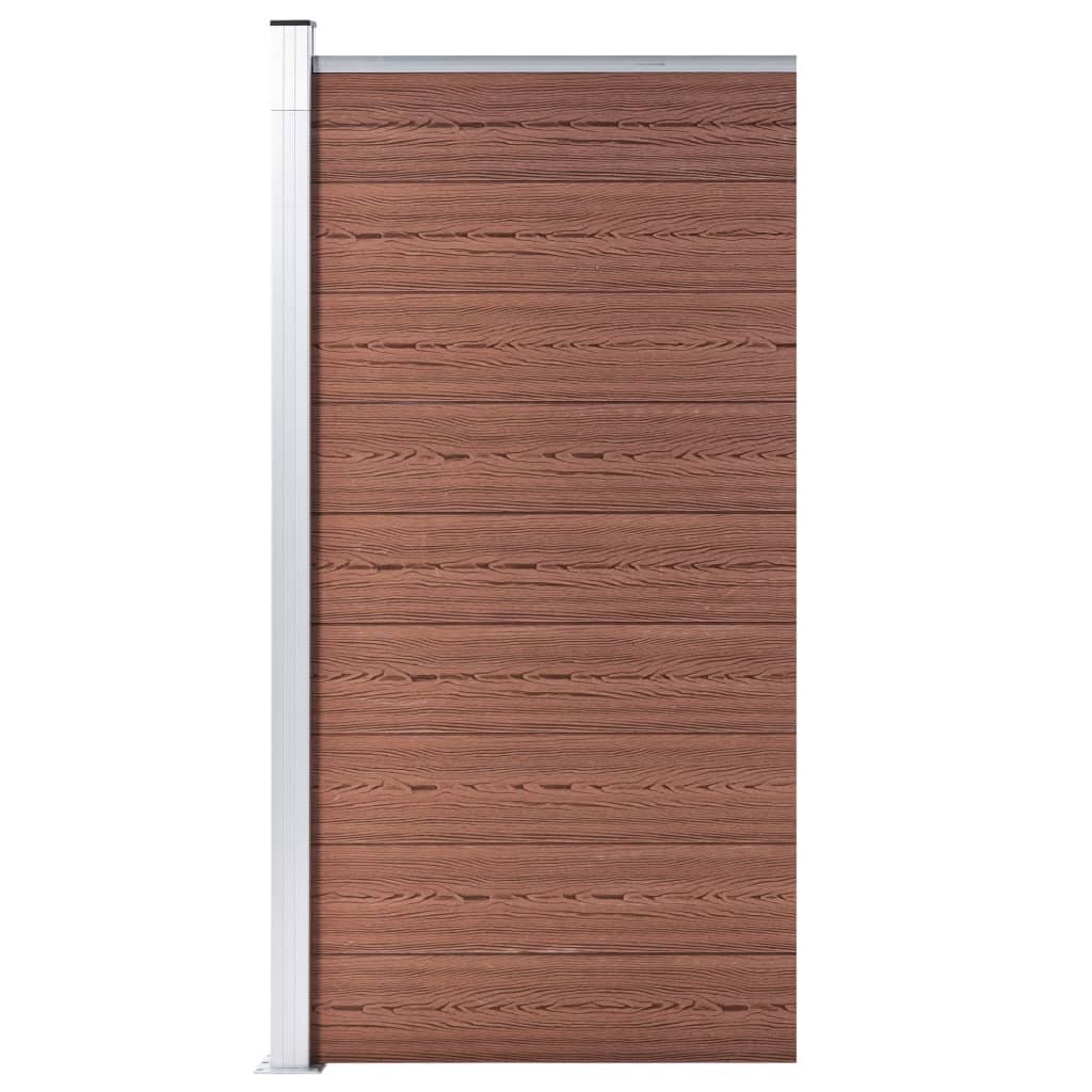 vidaxl Panel ogrodzeniowy z WPC, 95x186 cm, brązowy! 148977