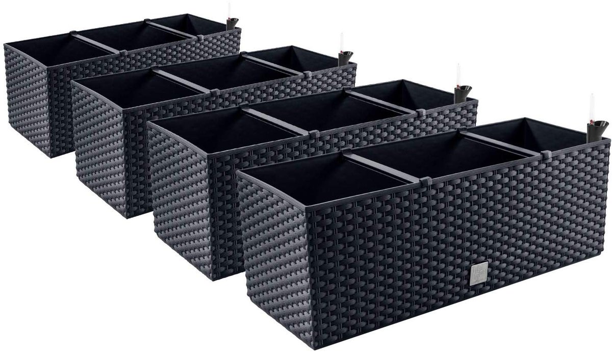4x Donica skrzynia RATO CASE DRTC500 + system Antracyt