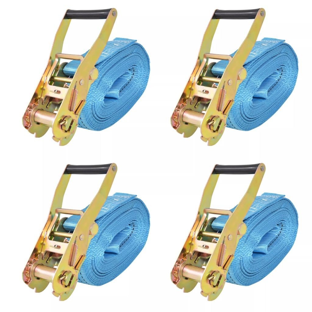 vidaXL Pasy transportowe z grzechotkami, 4 szt., T, 8 m x 50 mm vidaXL