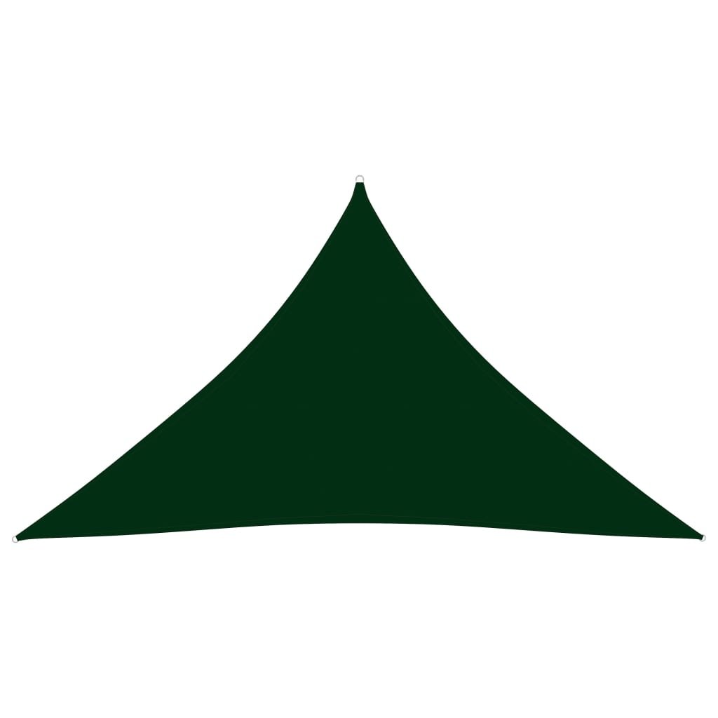 VidaXL Trójkątny żagiel ogrodowy, tkanina Oxford, 2,5x2,5x3,5m, zieleń