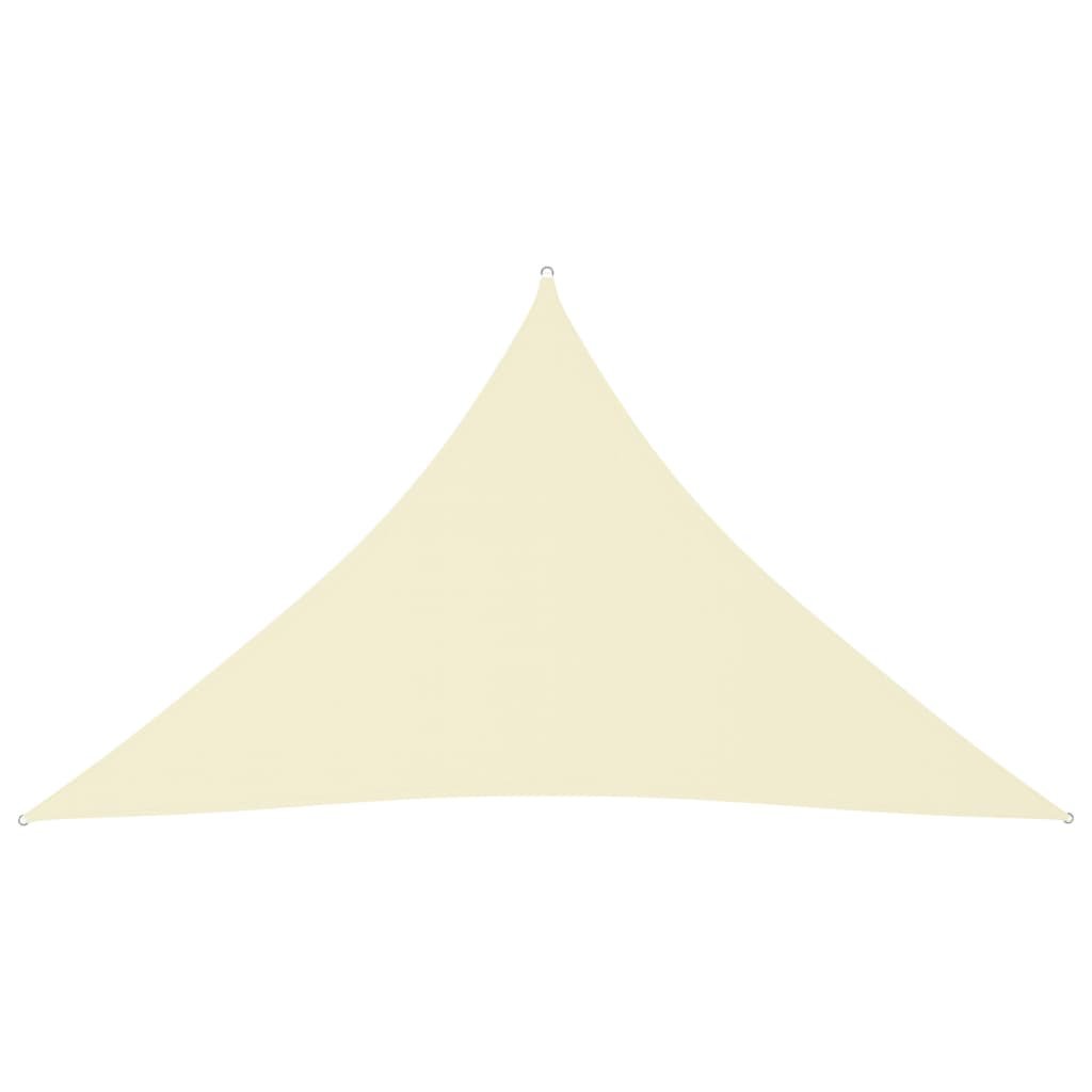 vidaXL Żagiel ogrodowy, tkanina Oxford, trójkątny, 2,5x2,5x3,5 m, krem 135224