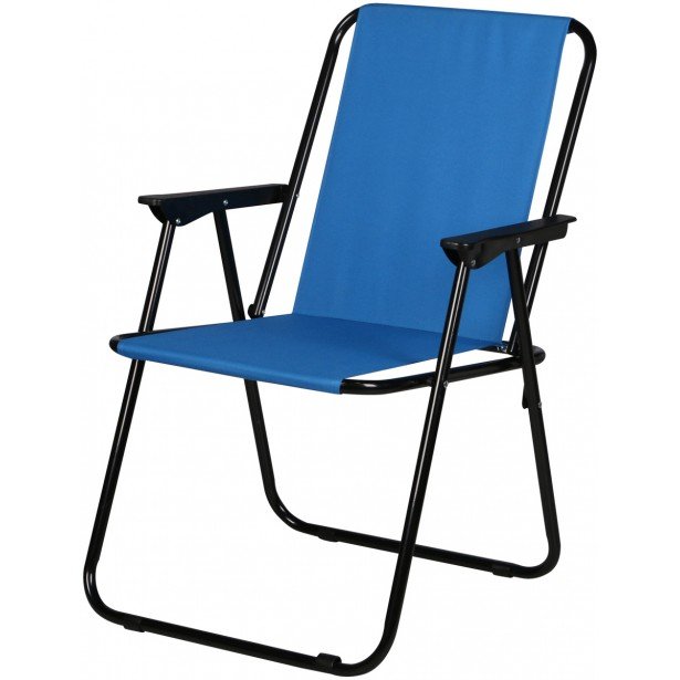 Krzesło ogrodowe ROYOKAMP, składane, 57x44x75 cm, niebieskie