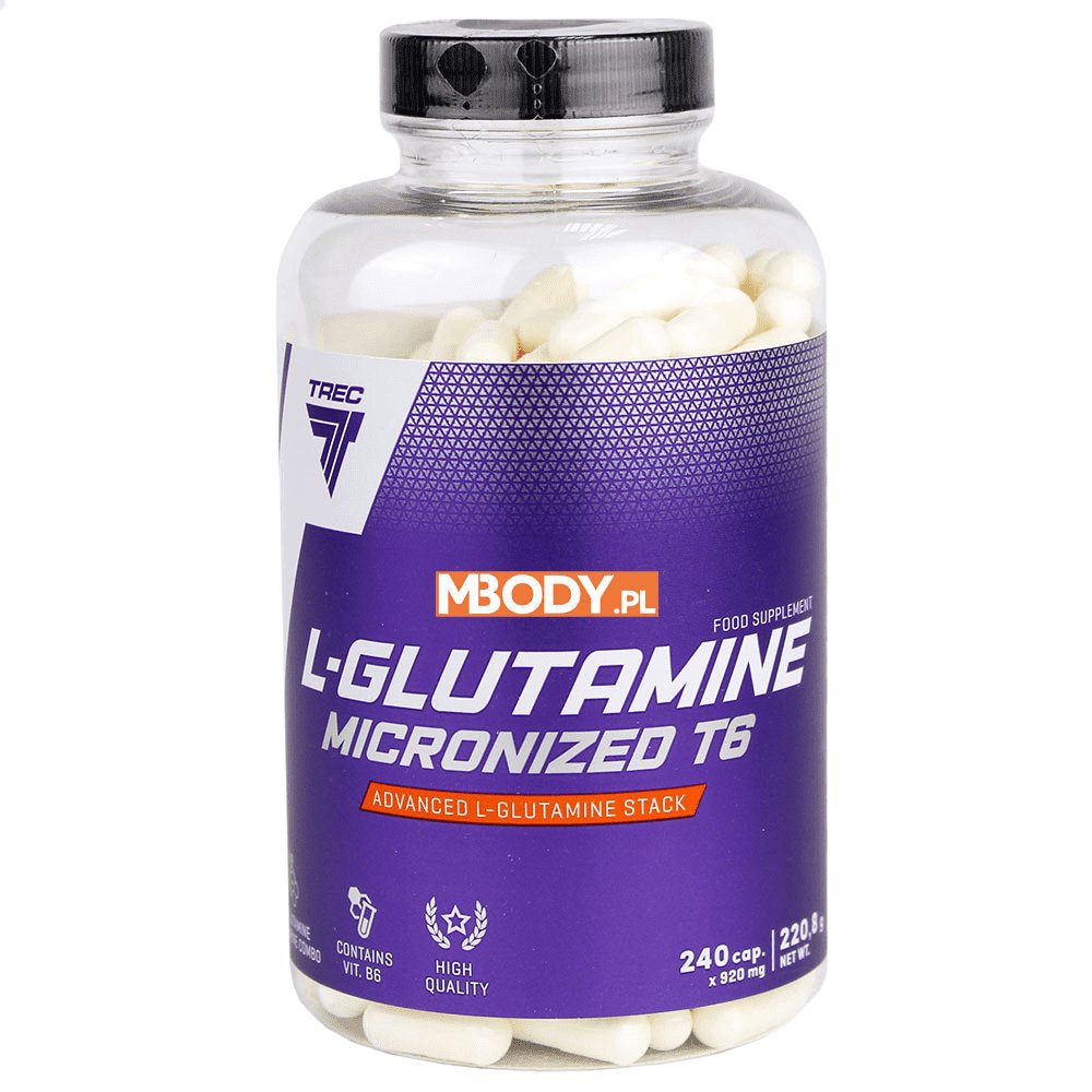 Фото - Амінокислоти Trec Nutrition L-Glutamine T6 240Kaps. 