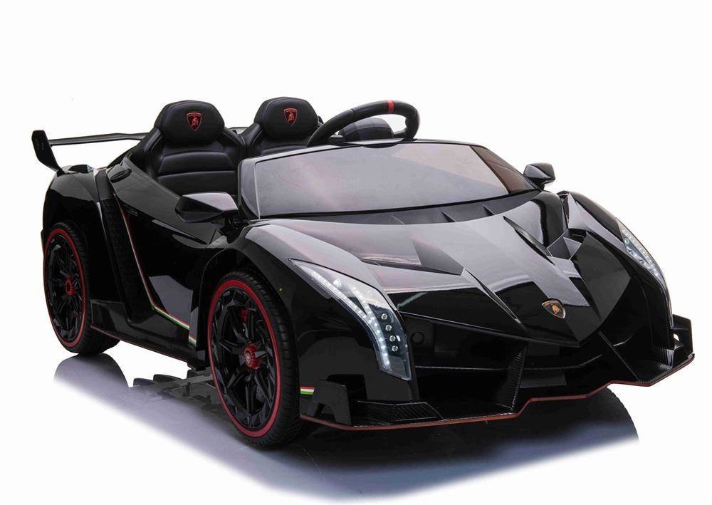 Import SUPER-TOYS SUPER-TOYS ORYGINALNE LAMBORGHINI VENENO NA AKUMULATOR MIĘKKIE KOŁA MIĘKKIE SIEDZENIE/XMX615 Darmowa dostawa XMX-615-CZARNY