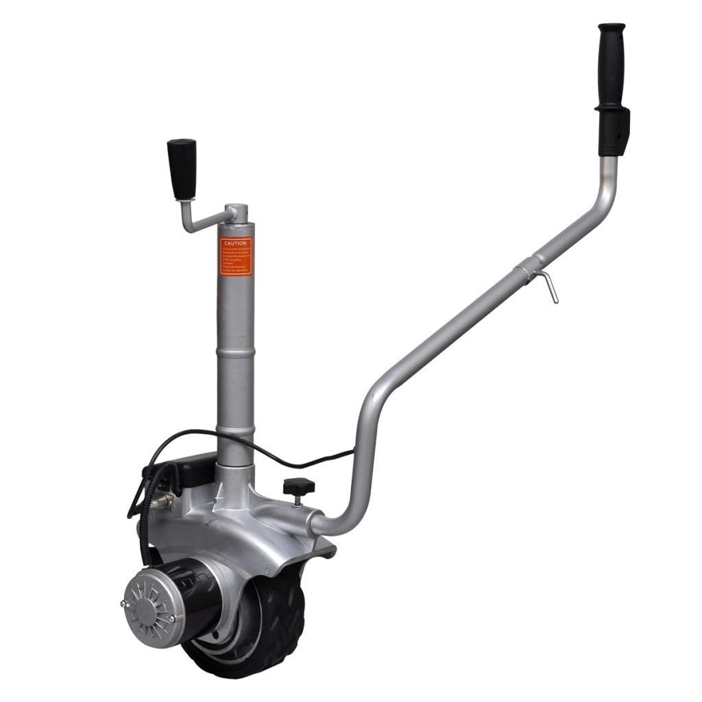 Aluminiowe koło podporowe/manewrowe do przyczepy 12 V 350 W