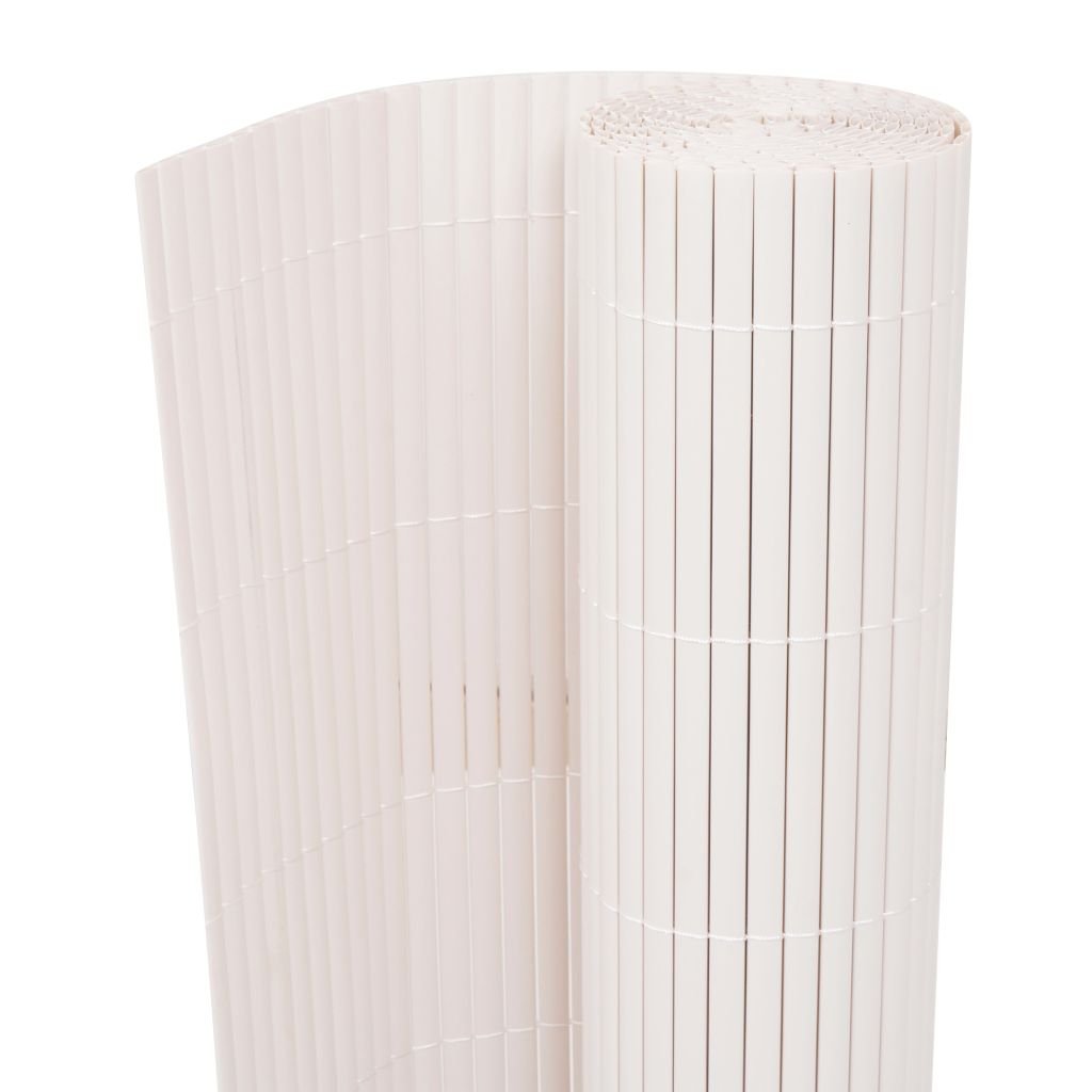 vidaxl Ogrodzenie dwustronne, białe, 90x500 cm