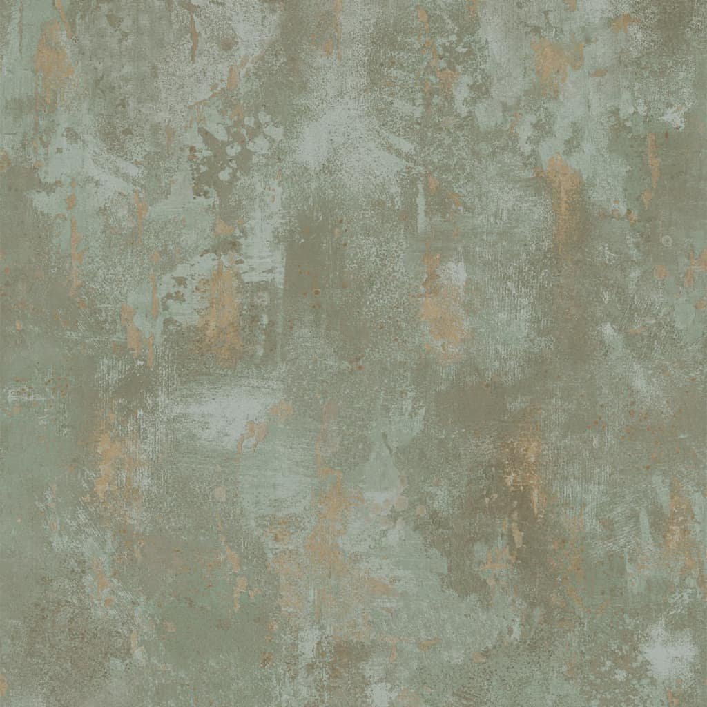 Dutch Wallcoverings Tapeta z motywem betonu, zielona, TP1010 Spits Wallcoverings