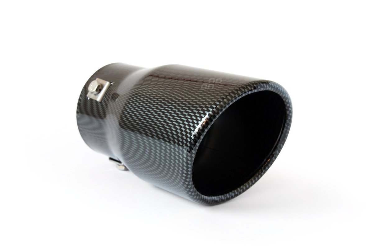 AMiO Końcówka tłumika ze stali nierdzewnej mt 007c z malowaniem w kolorze karbonu AMI-01117