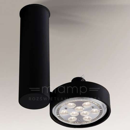 Shilo plafon reflektorek) Natori AR111 czarny 7210