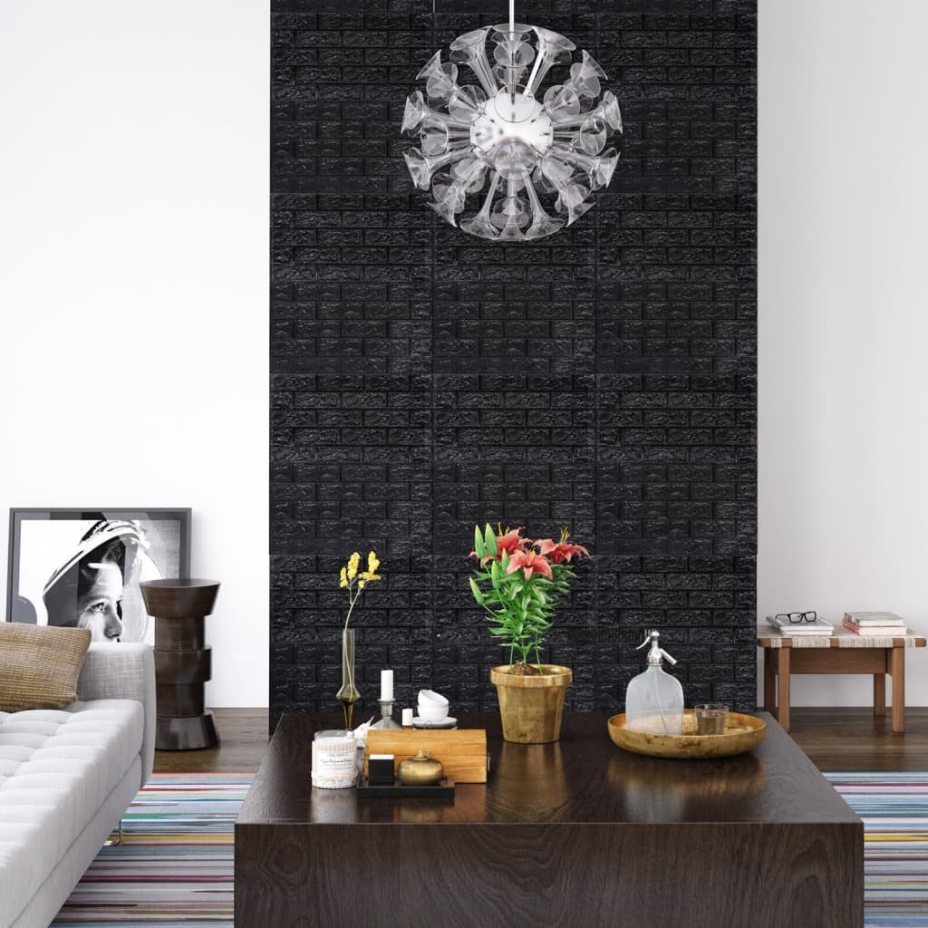 VidaXL Lumarko Panele 3D z imitacją cegły, samoprzylepne, 20 szt., czarne! 150725 VidaXL
