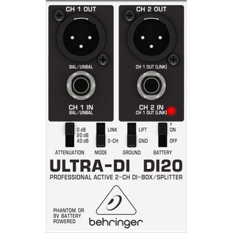 Behringer DI20 DI-box aktywny