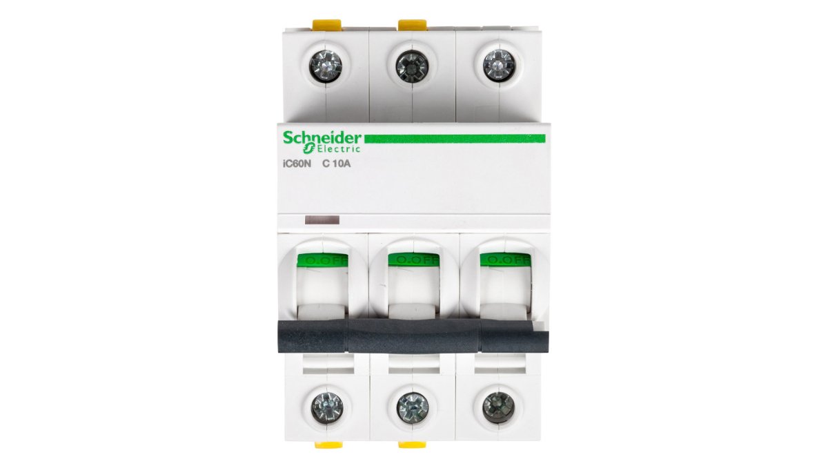 Schneider Electric Wyłącznik nadprądowy trójbiegunowy C 10A iC60N A9F04310