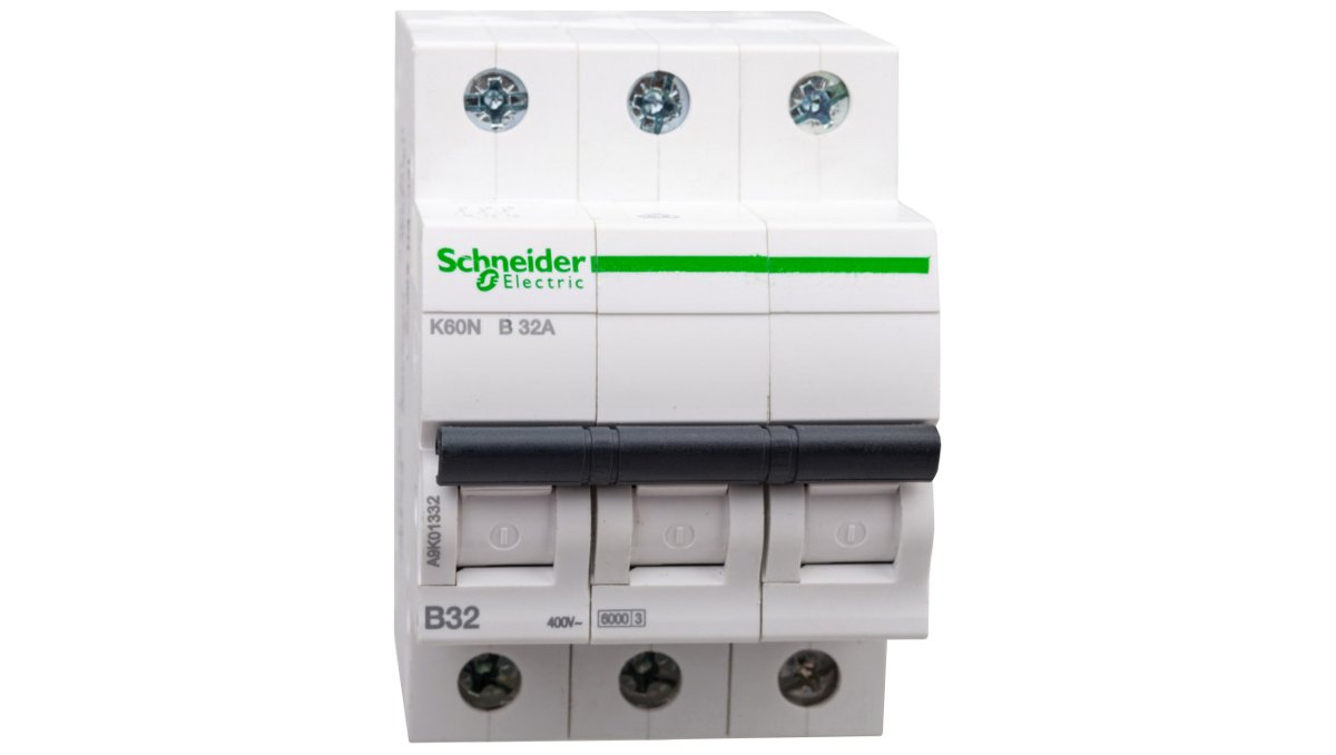 Schneider Electric Wyłącznik nadprądowy K60N 3P 32A B A9K01332