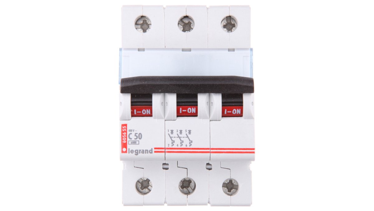 Legrand Wyłącznik nadprądowy S 303 C 50 3P 50 A 6 kA - 403550