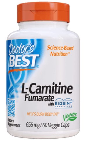 Doctor's Best L-Carnitine Fumarate - Fumaran L-Karnityny 855 mg (60 kaps.)