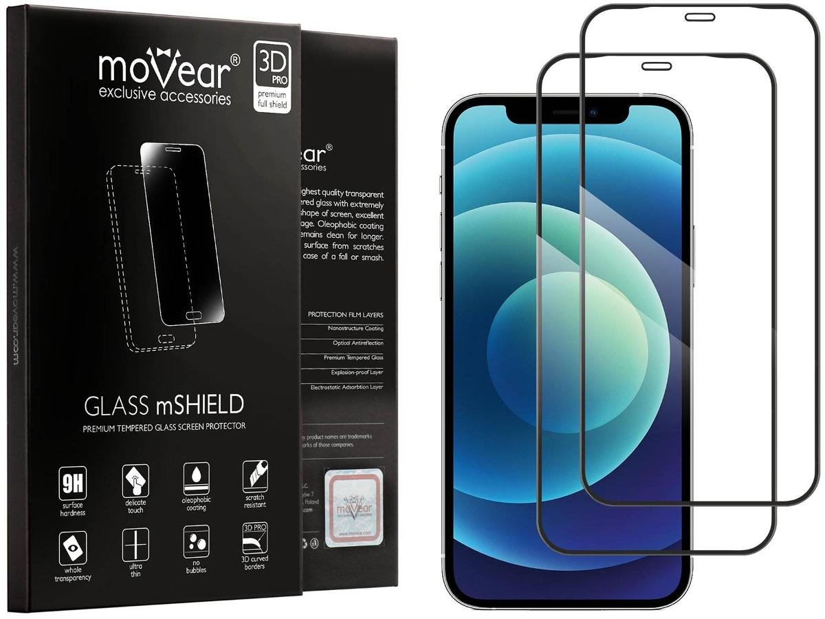 movear Szkło hartowane na Cały Ekran iPhone 12 Pro