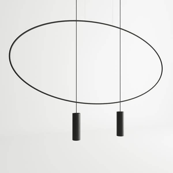 Lampa wisząca HOLAR 2 CZARNY TH.017CZ