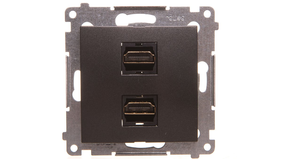 Kontakt Simon KONTAKT - Gniazdo HDMI Podwójne antracyt DGHDMI2.01/48 SIMON54