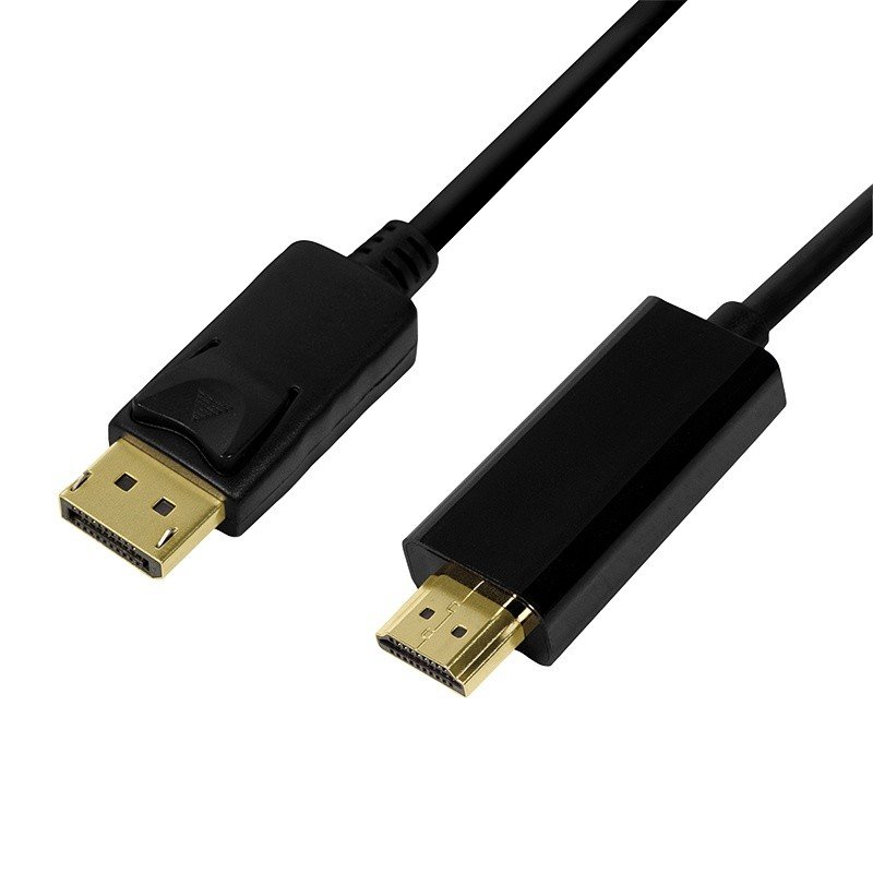 LogiLink, kabel DisplayPort 1.2 HDMI 1.4 1 m Czarny