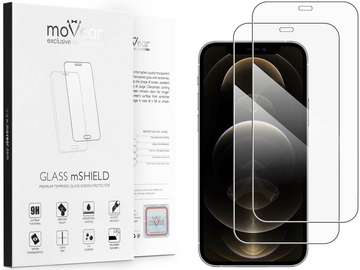 2 szt. | moVear 2.5D - Szkło hartowane do Apple iPhone 12 Pro Max (6.7