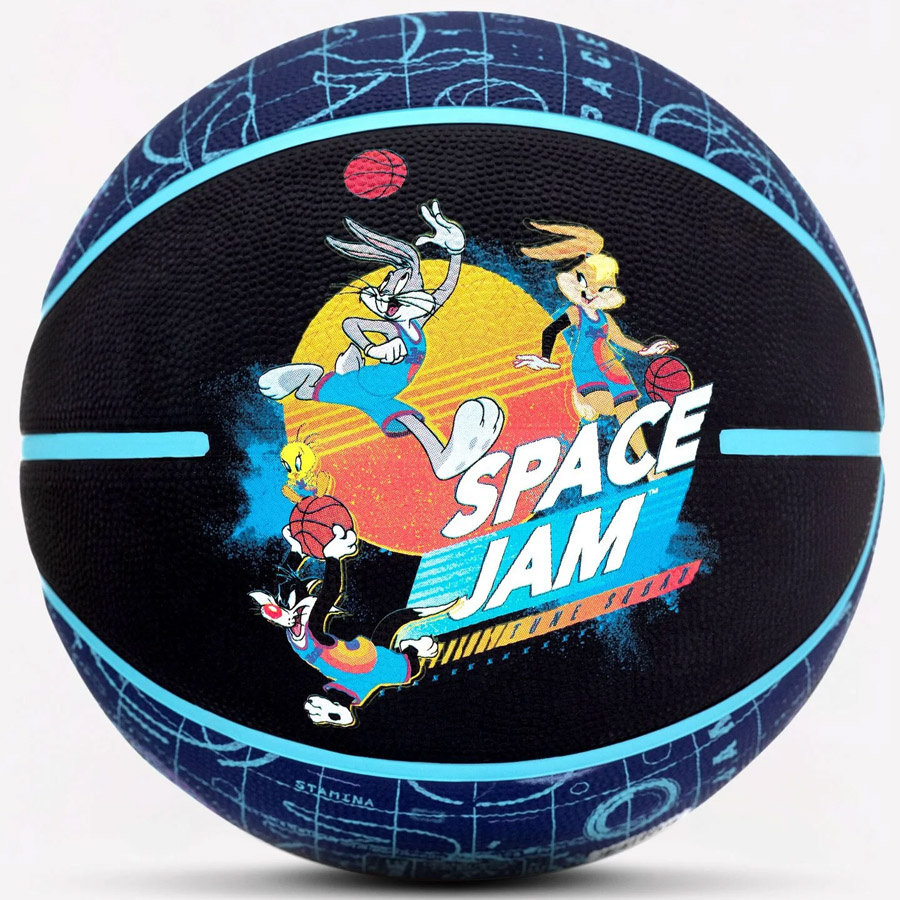 Spalding Piłka SPACE JAM-TECH BLUE PREMIUM RUBBER COVER SIZE 7 84560