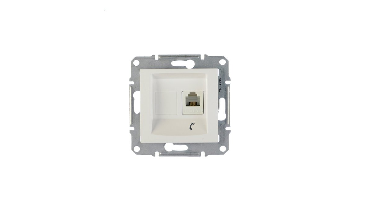 Schneider Electric Schneider Sedna biały gniazdo telefoniczne 1 SDN4101121