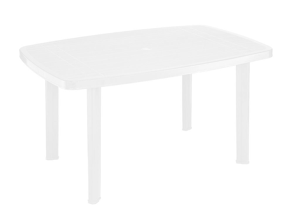Plastikowy stół ogrodowy FARO - 137 x 85 cm, biały