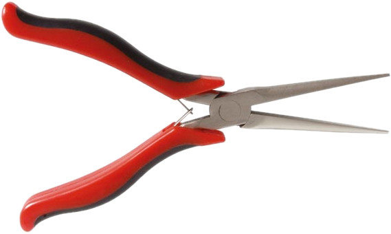 szczypce okrągłe VT246 150 mm stalowe czerwony/czarny/srebrny