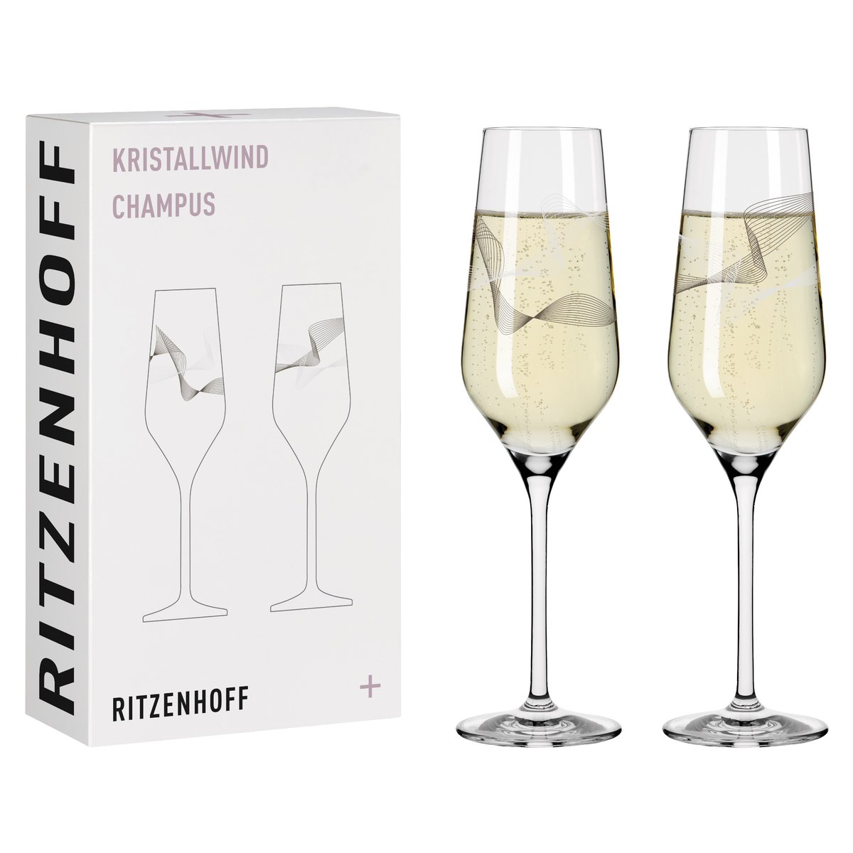Zestaw 2 kieliszków do szampana Ritzenhoff Crystal Wind, Romi Bohnenberg #2