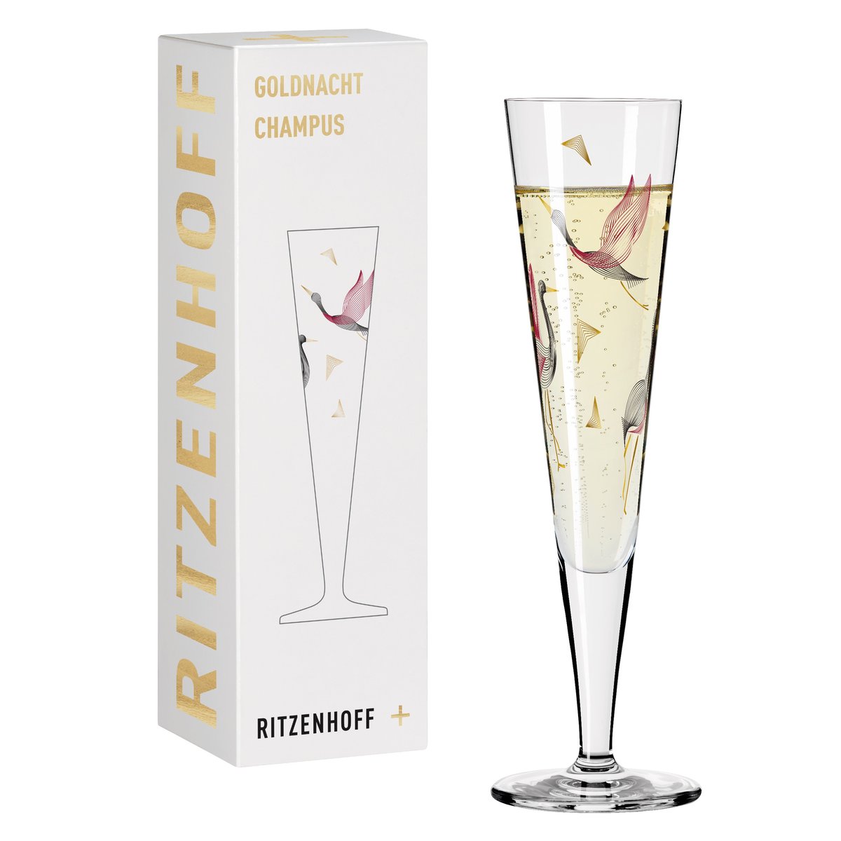 Kieliszek do szampana Ritzenhoff Golden Night, Christine Kordes #1