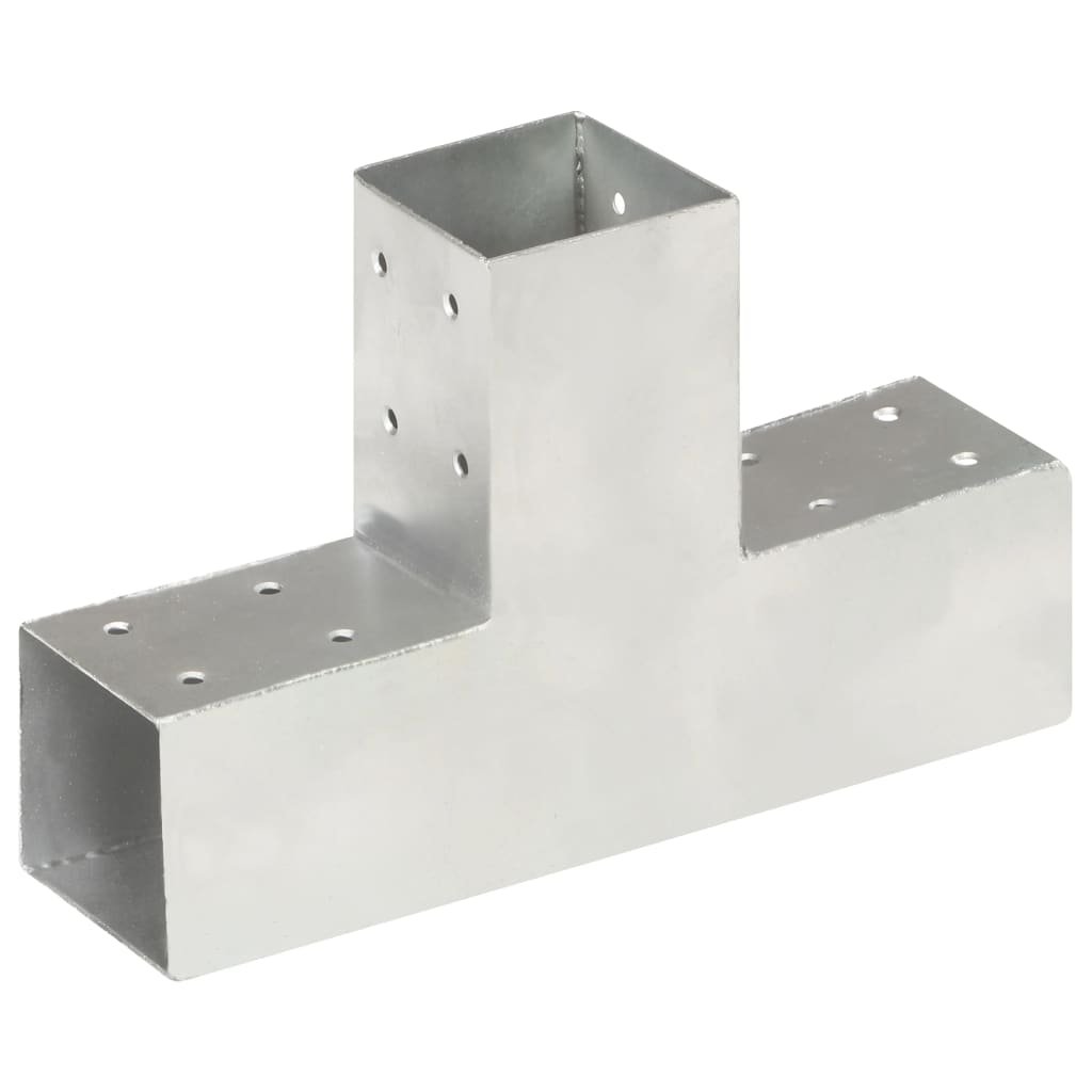 vidaXL Łącznik do słupków w kształcie T, metalowy, 71x71 mm