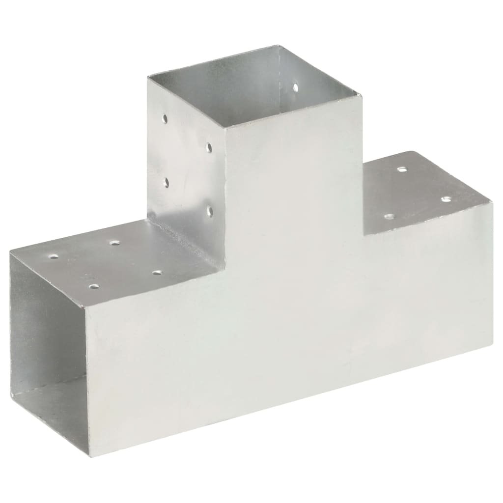 vidaXL Łącznik do słupków w kształcie T, metalowy, 101x101 mm
