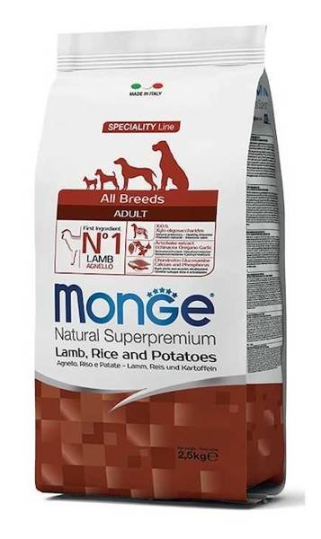 Monge Adult All Breeds Lamb&Rice 2,5 kg