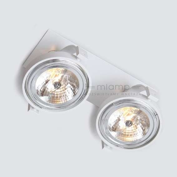 Shilo plafon reflektorki) Sakura B 2xAR111 biały 7256