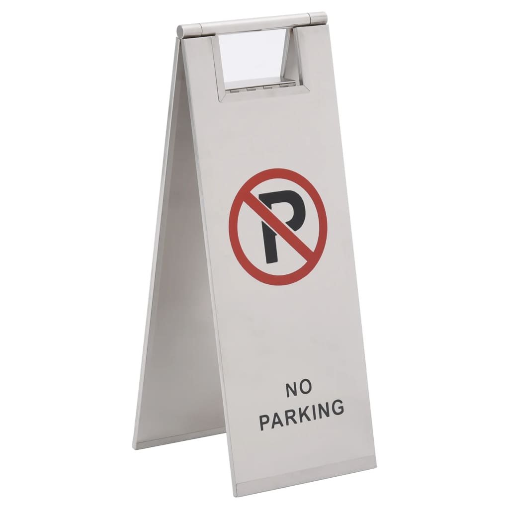 vidaXL Lumarko Składane oznakowanie parkingowe, stal nierdzewna 149574