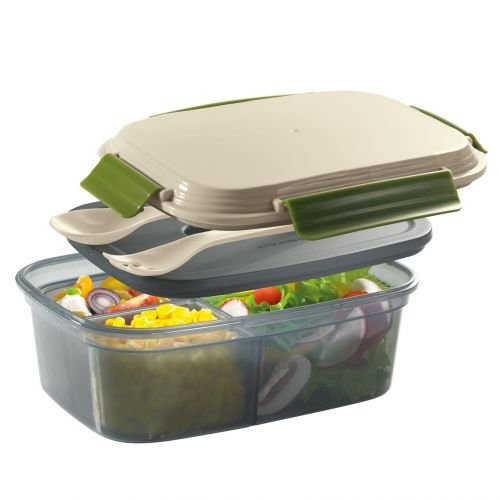 Cilio Cool - pojemnik na lunch z wkładem chłodzącym i sztućcami, 1,25 l, CI-158403