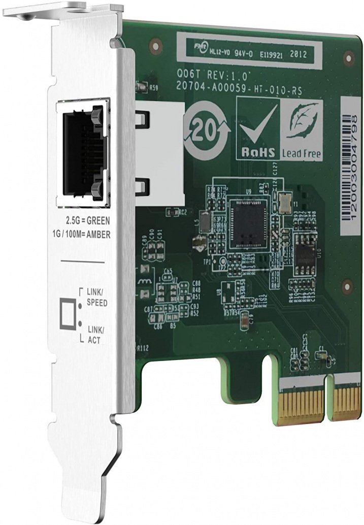 Qnap QXG-2G1T-I225 1 x 2.5GbE 4-speed Network card PC/Server or NAS with a PCIe slot