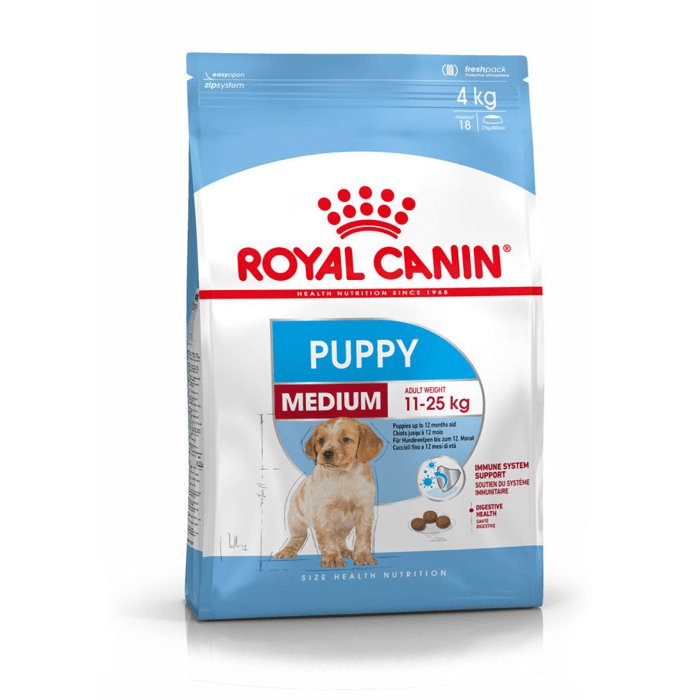 ROYAL CANIN Medium Puppy 4kg + 10x140g saszetka