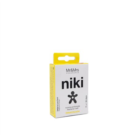 Mr&Mrs Niki Velvet Car air freshener refill JRNIKIBX025V00 Refill for Car Scent Pinacolada Black JRNIKIBX025V00