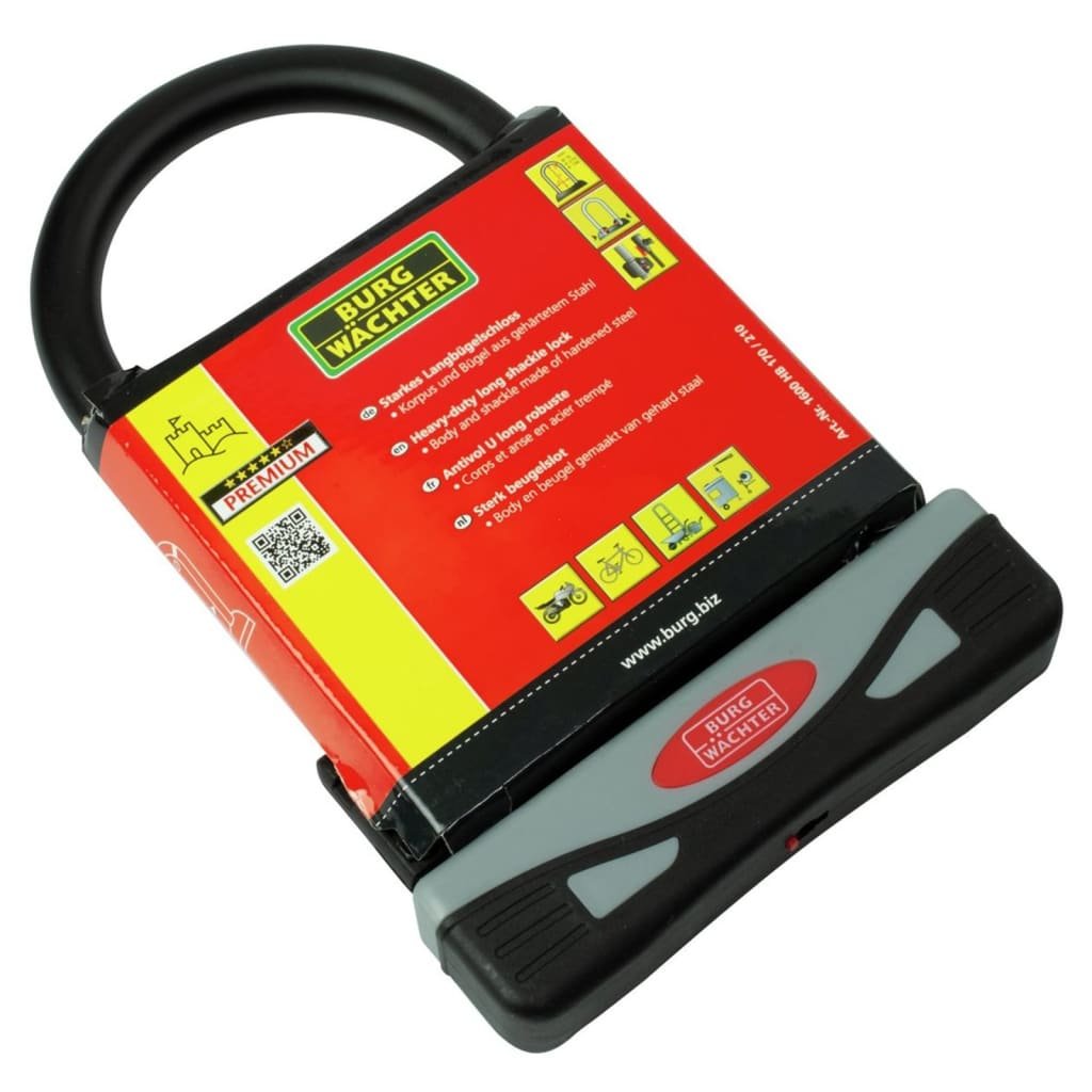 BURG-WÄCHTER Kłódka rowerowa 1600 HB, czarna