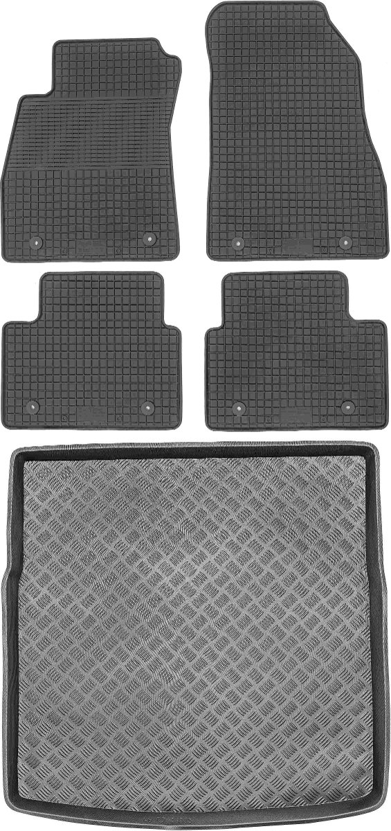 Opel Insignia A Kombi od 2008-2014r. Bagażnik MIX-PLAST 23032 + Dywaniki MAX-DYWANIK 803534