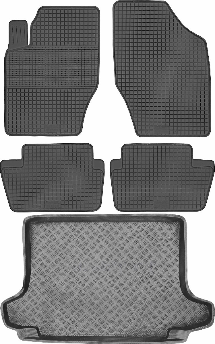 Peugeot 308 SW od 2008-2013r. Bagażnik MIX-PLAST 24031 + Dywaniki MAX-DYWANIK 800519