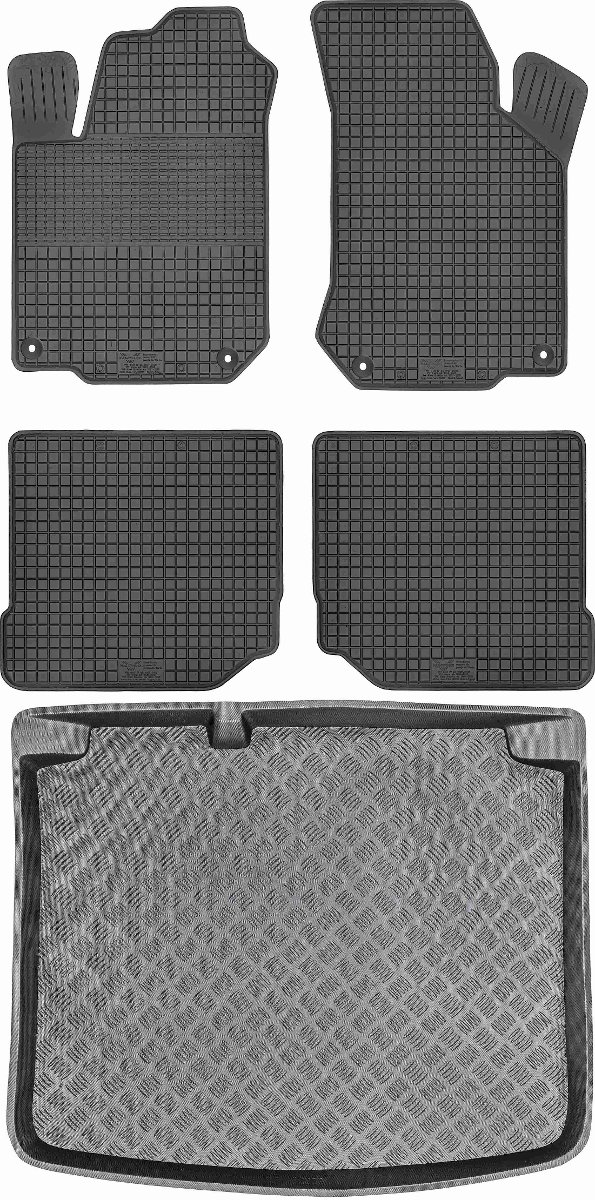 Volkswagen Golf IV Hatchback od 1998-2003r. Bagażnik MIX-PLAST 30009 + Dywaniki MAX-DYWANIK 805220