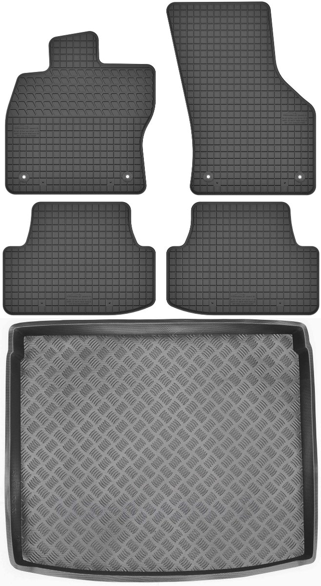 Seat Ateca SUV od 2016r. Bagażnik MIX-PLAST 27021 + Dywaniki MOTOHOBBY 150804
