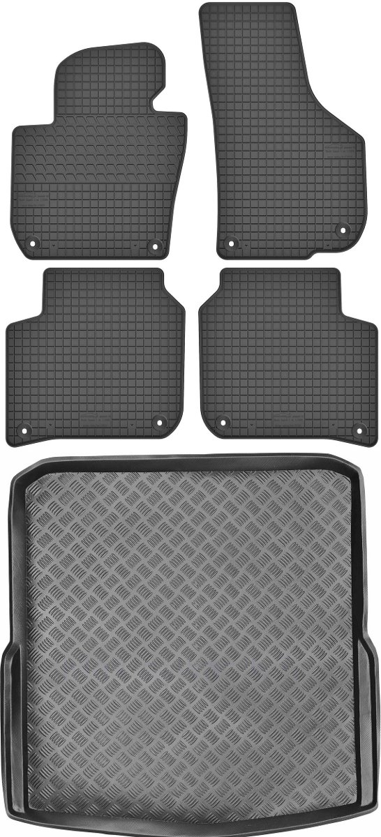 Skoda Superb II Kombi od 2009-2015r. Bagażnik MIX-PLAST 28013 + Dywaniki MOTOHOBBY 170107