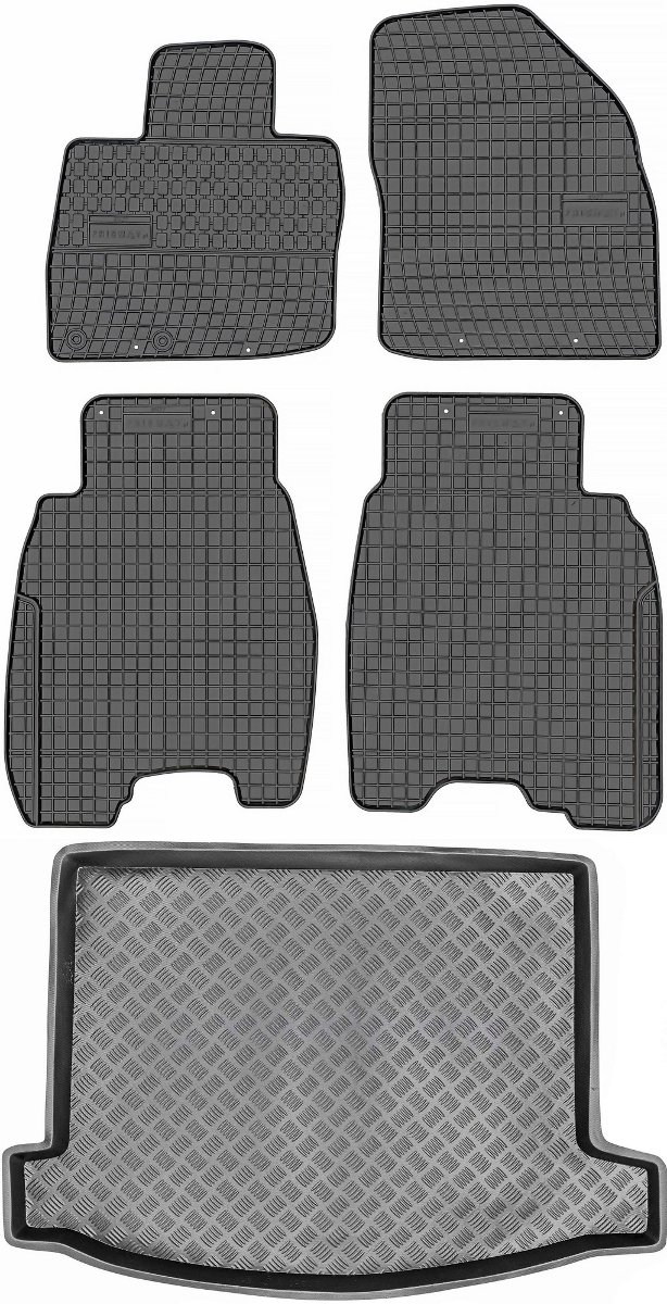 Honda Civic VIII Hatchback od 2006-2011r. Bagażnik MIX-PLAST 18013 + Dywaniki PRISMAT 1427
