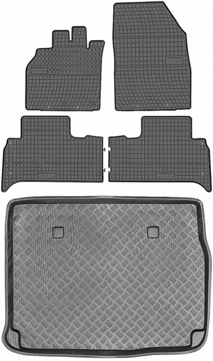 Renault Scenic II Minivan od 2003-2009r. Bagażnik MIX-PLAST 25002 + Dywaniki PRISMAT 1500