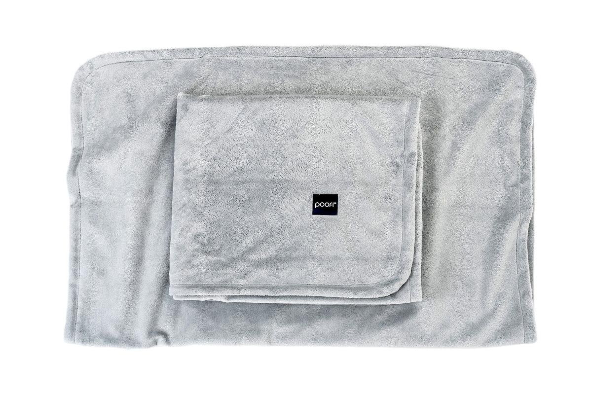 POOFI Kocyk Minky kolor: srebrzysty szary