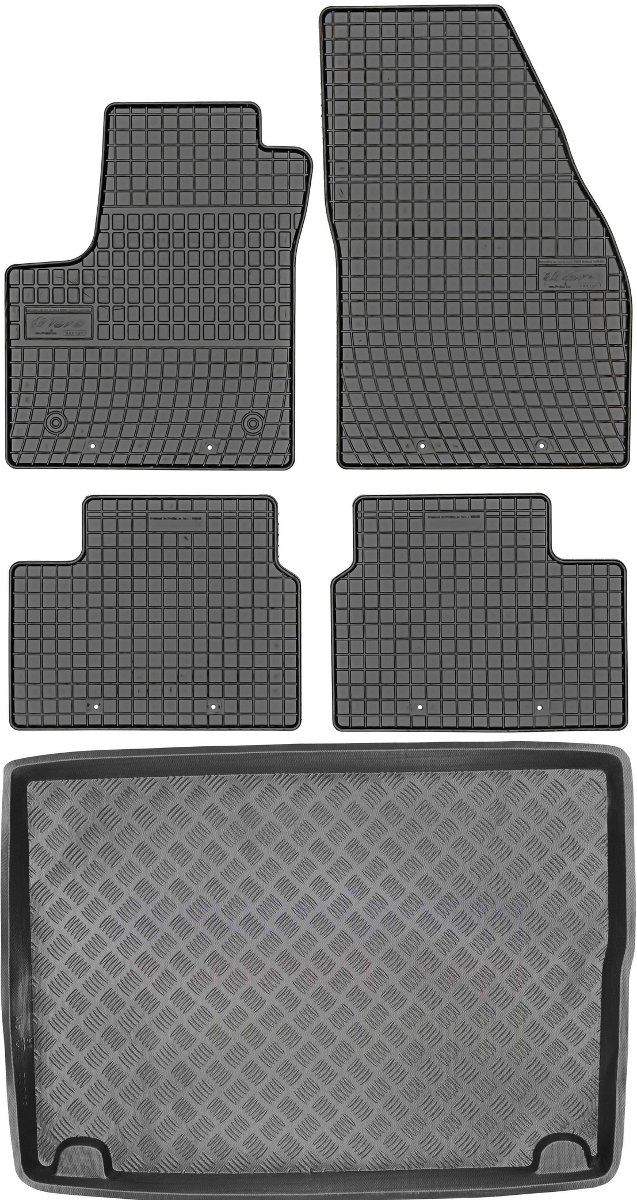 Opel Meriva B Minivan od 2010-2014r. Bagażnik MIX-PLAST 23036 + Dywaniki FROGUM 546108